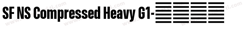 SF NS Compressed Heavy G1字体转换